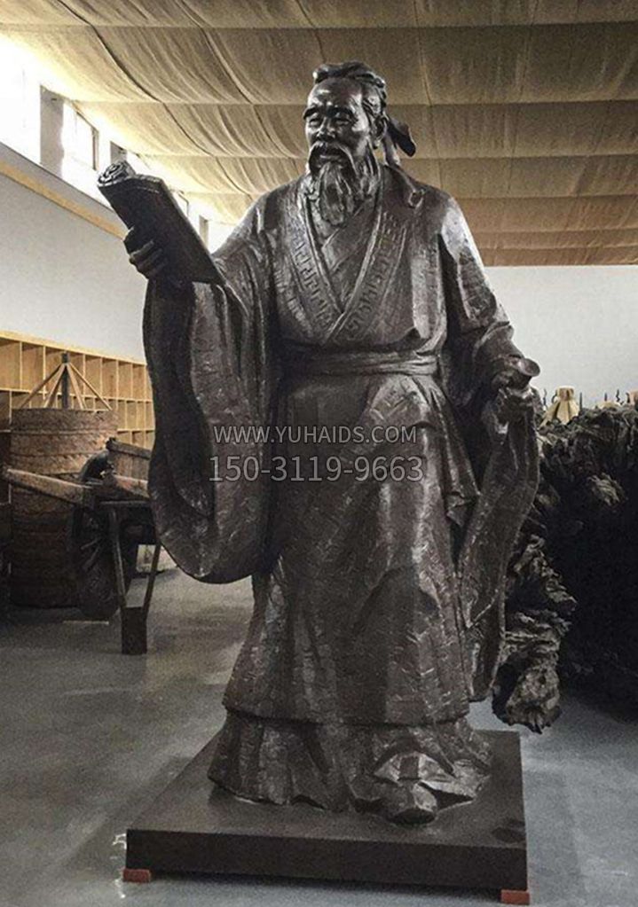 孔子雕塑头像