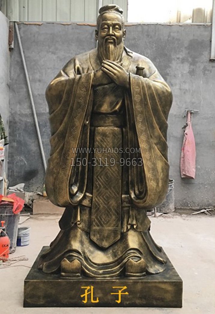 卡通孔子雕塑