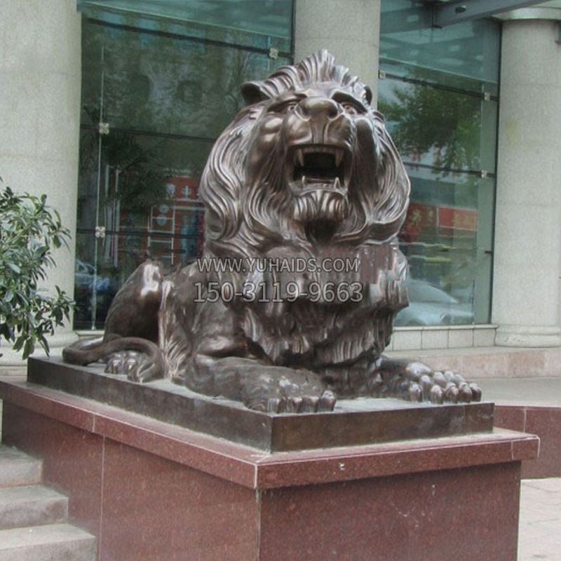 雕塑雕塑 酒店门口看门港币狮子铜<a href=