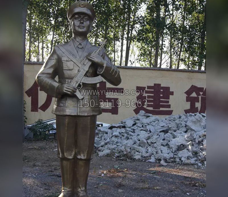 军人战士人物铜雕雕塑