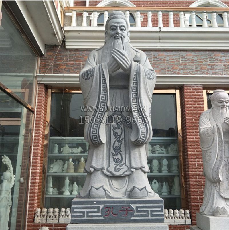 孔子玻璃钢雕塑 孔子玻璃钢雕塑