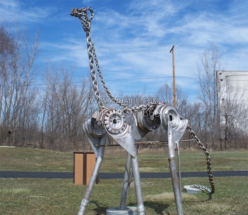 恐龙雕塑不锈钢