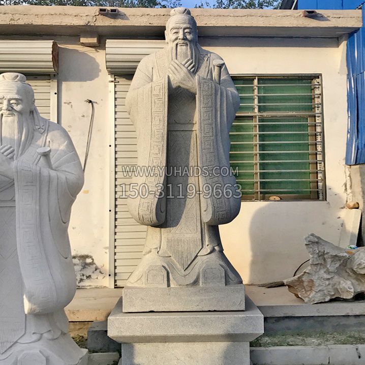 孔子砂岩浮雕雕塑