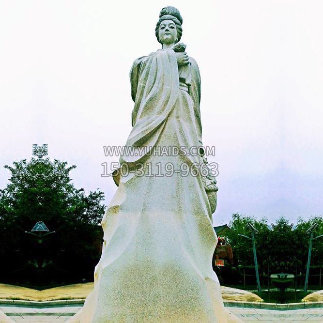 历史名人中国古代知名美女秦罗敷大型石雕像雕塑