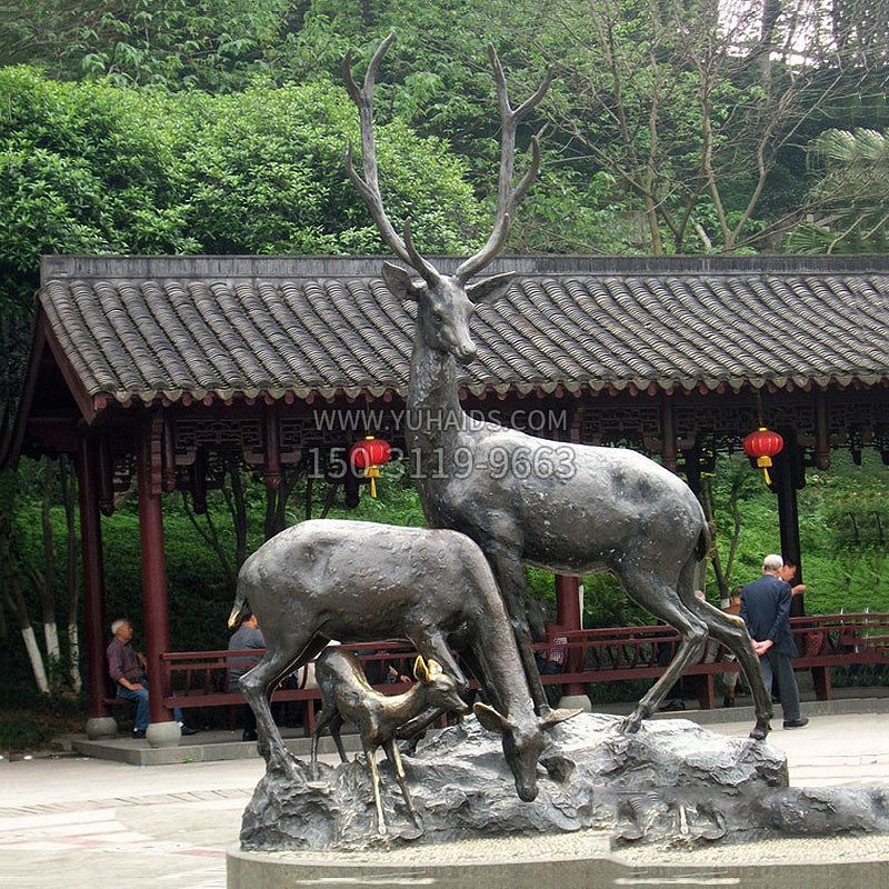 鹿铜雕雕塑
