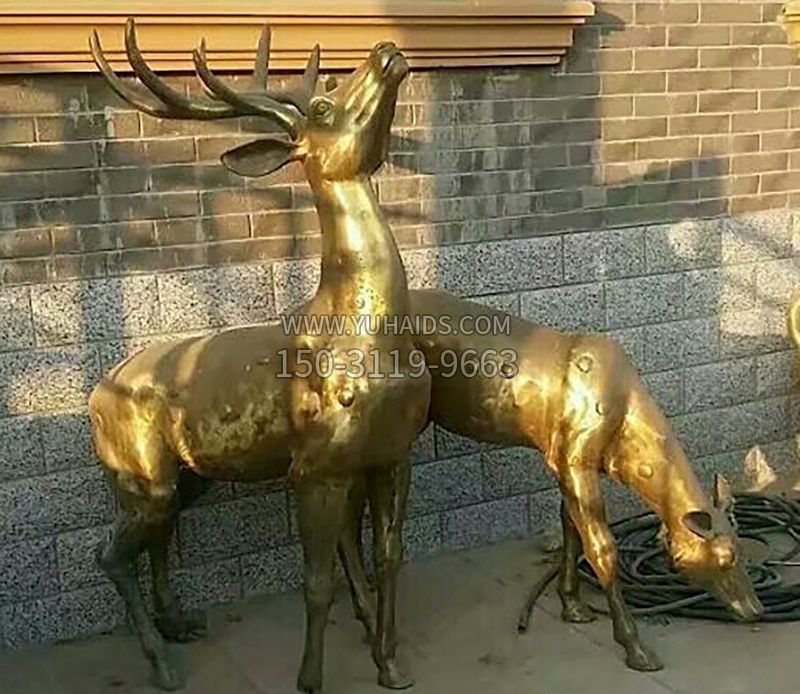 鹿铜雕雕塑