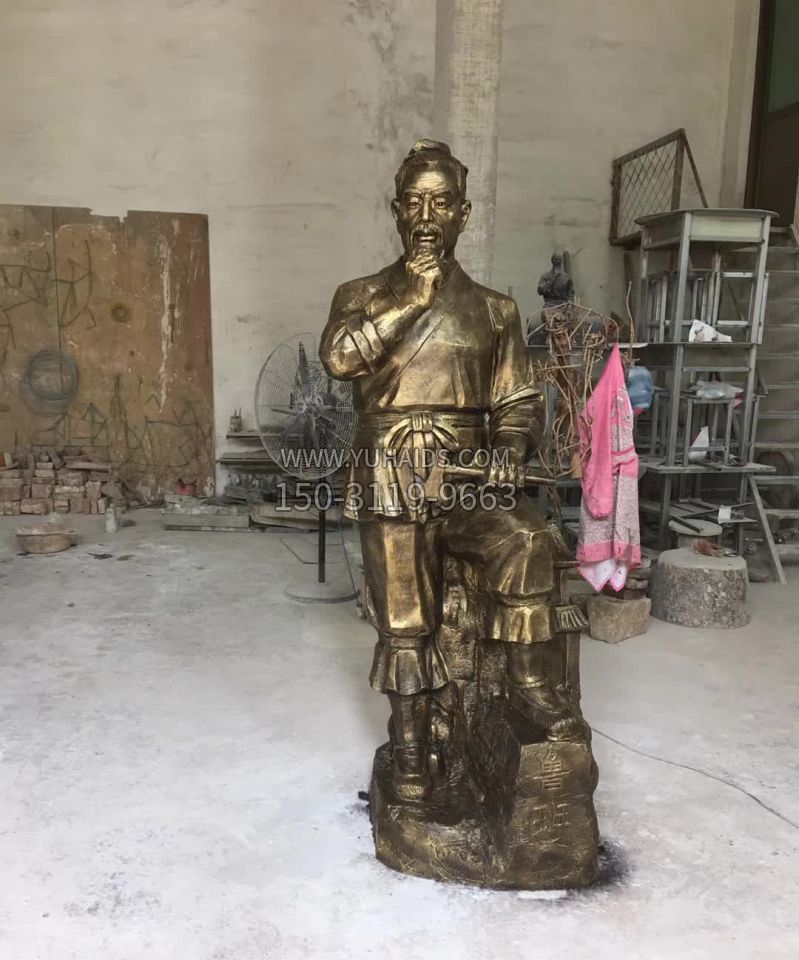 鲁班古代人物雕塑