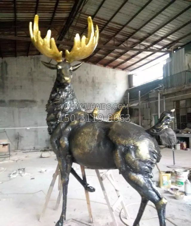 羚羊动物铜雕雕塑