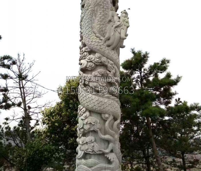 龙柱石雕雕塑
