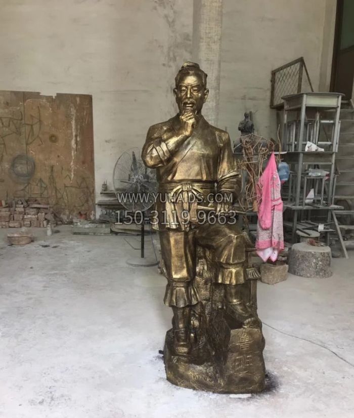 鲁班古代名人铜雕 鲁班古代名人铜雕