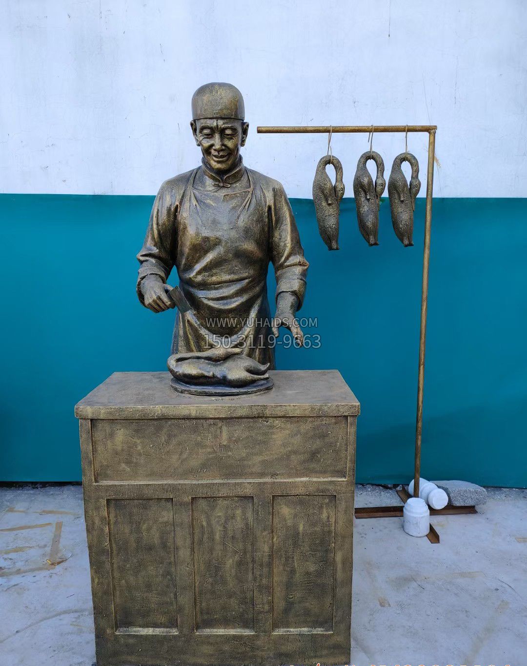 卖东西人物铜雕雕塑