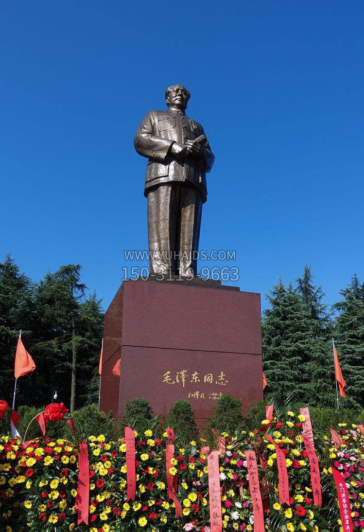 毛泽东立像伟人铜雕雕塑