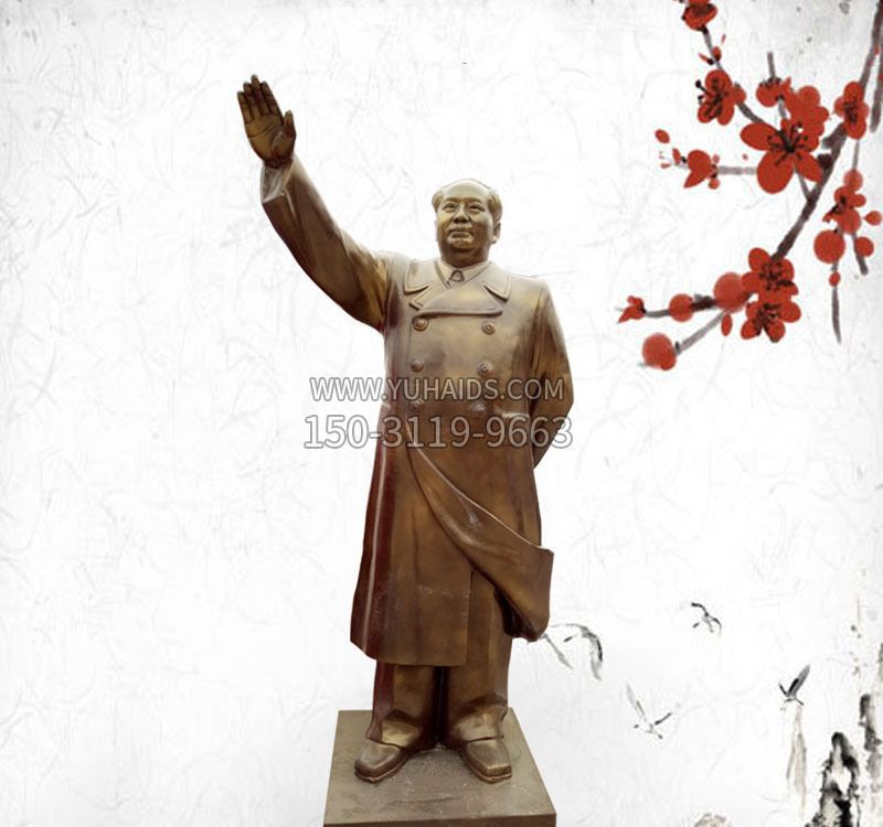 毛泽东主席铜雕雕塑