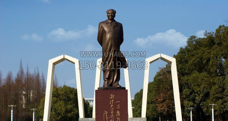 毛主席广场景观铜雕雕塑