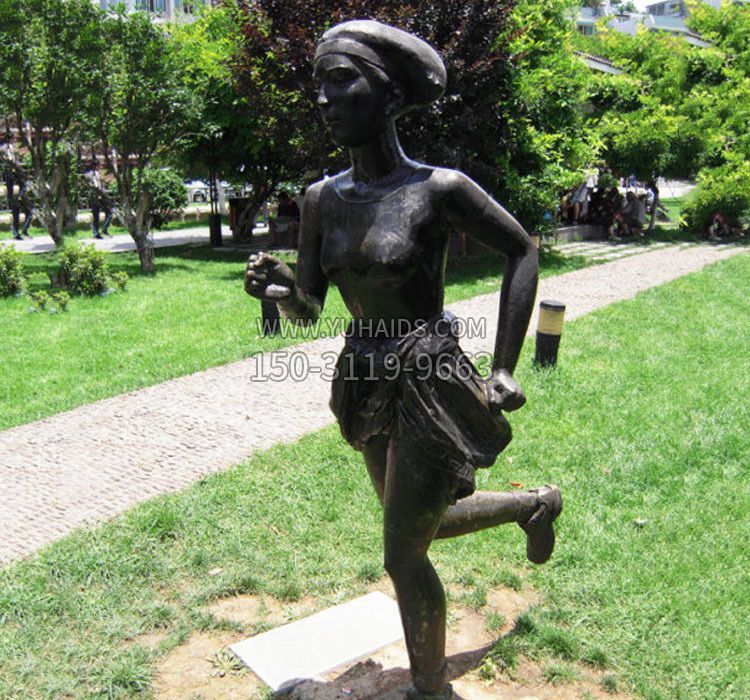 跑步人物铜雕雕塑