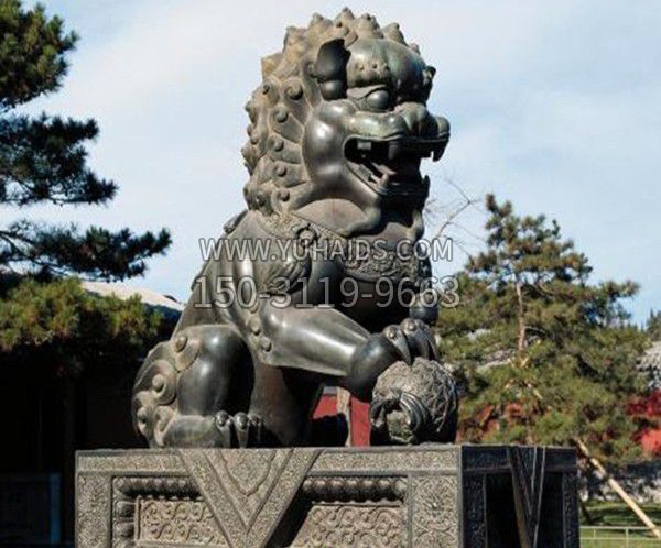 辟邪天安门铜狮子雕塑