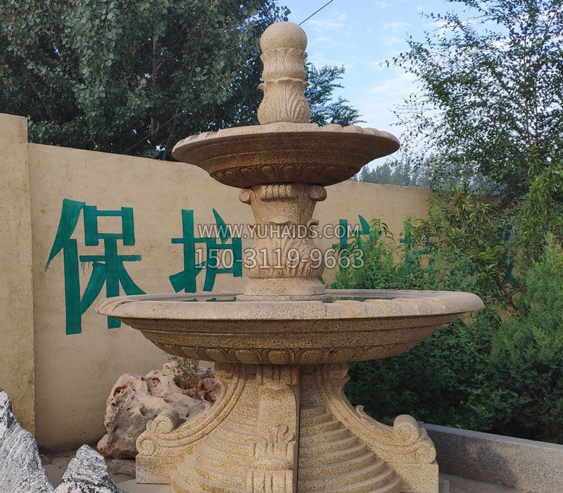 石雕喷泉鸿祥雕塑