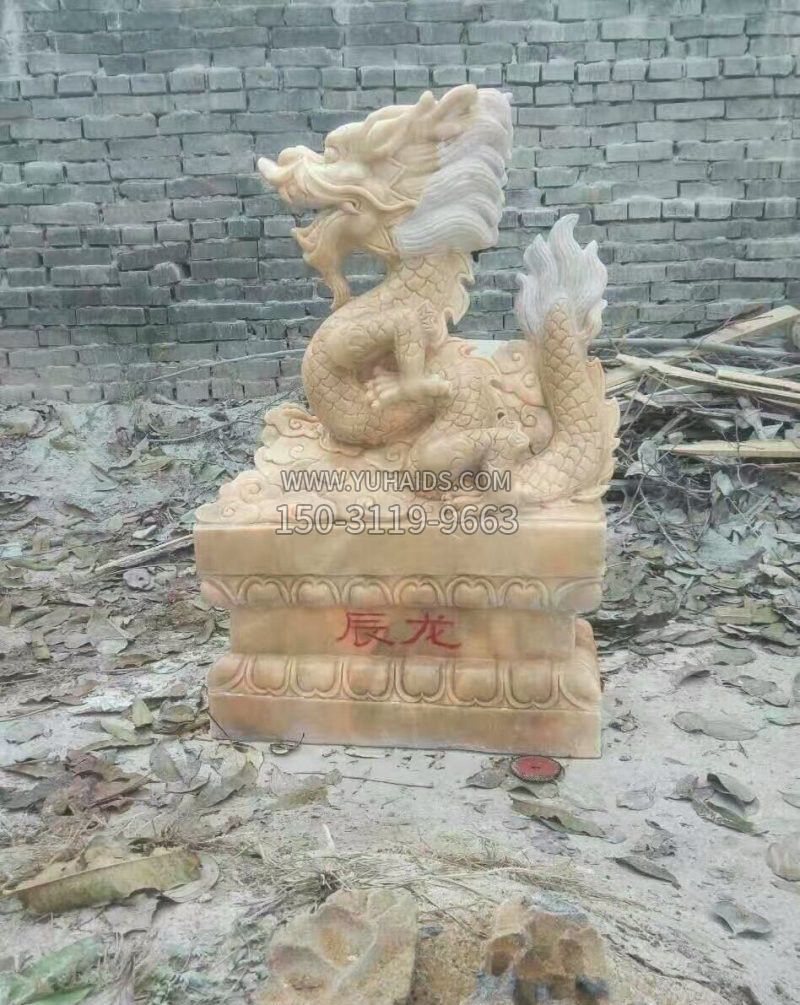 石雕龙雕塑