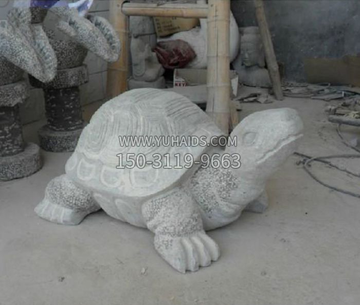 抬头的乌龟公园动物石雕雕塑