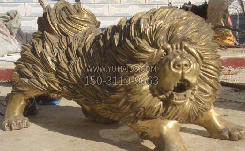 松狮犬动物铜雕雕塑