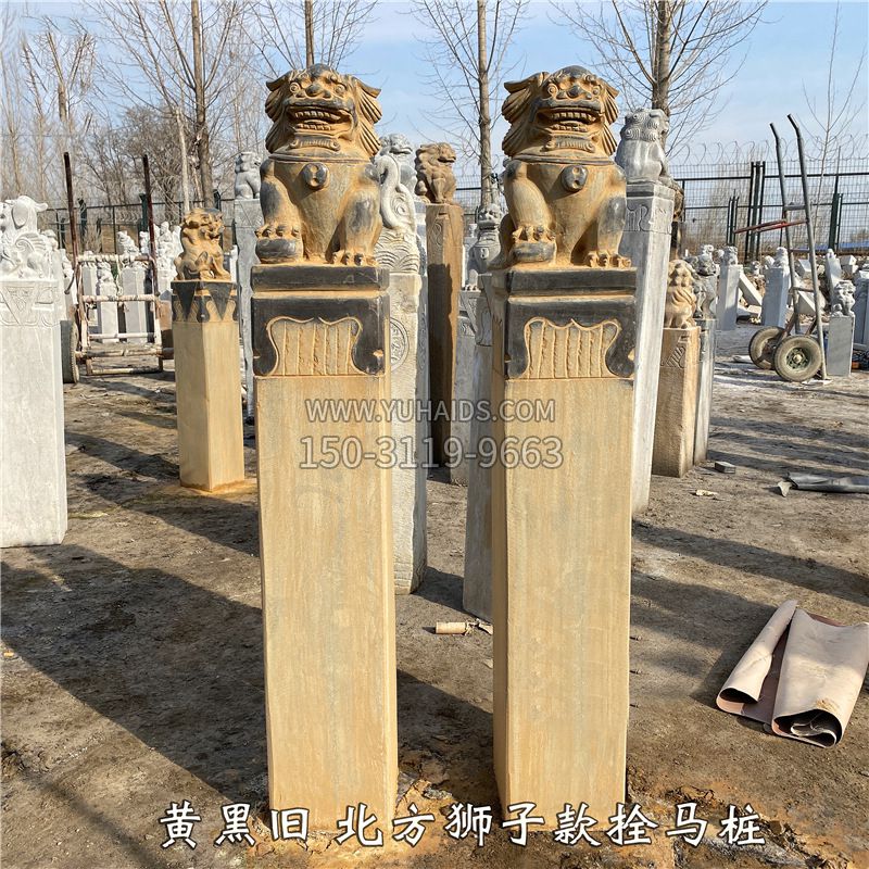 庭院拴马桩雕塑