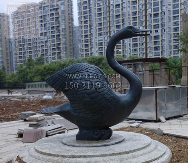 天鹅动物铜雕雕塑