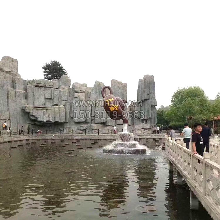 天壶流水喷泉雕塑
