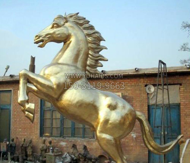 铜雕室商场招财动物马雕塑