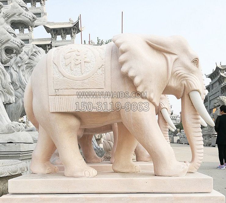 铜雕小象公园动物雕塑