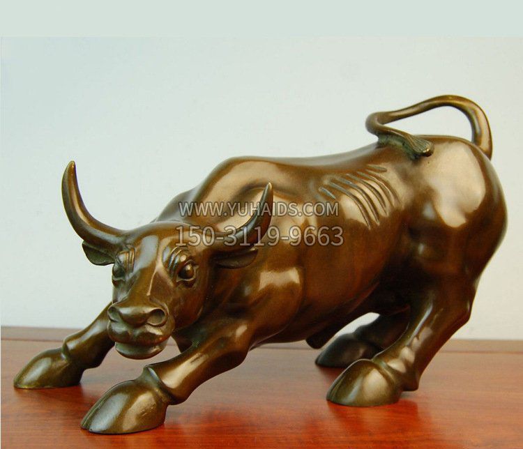 铜雕小区动物牛摆件雕塑