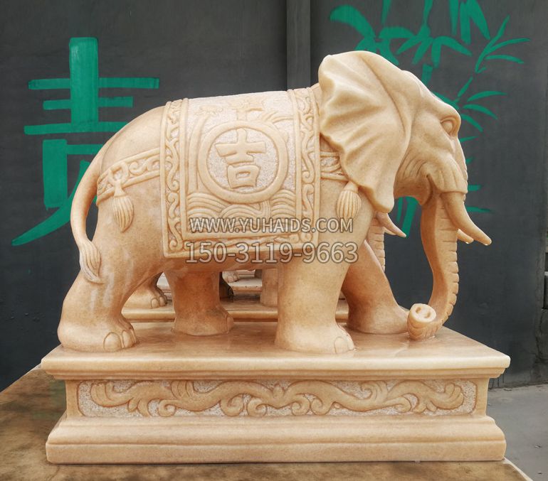 现代石雕大象雕像雕塑