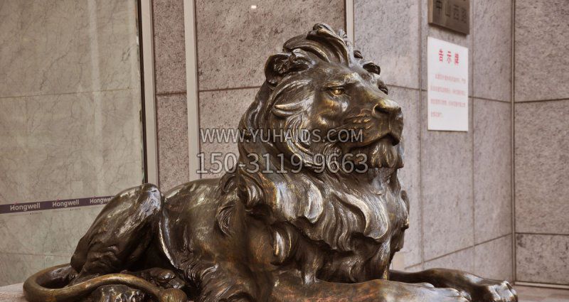 西洋狮汇丰狮铜雕雕塑