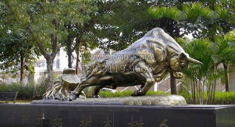 校园拓荒牛景观铜雕 校园拓荒牛景观铜雕