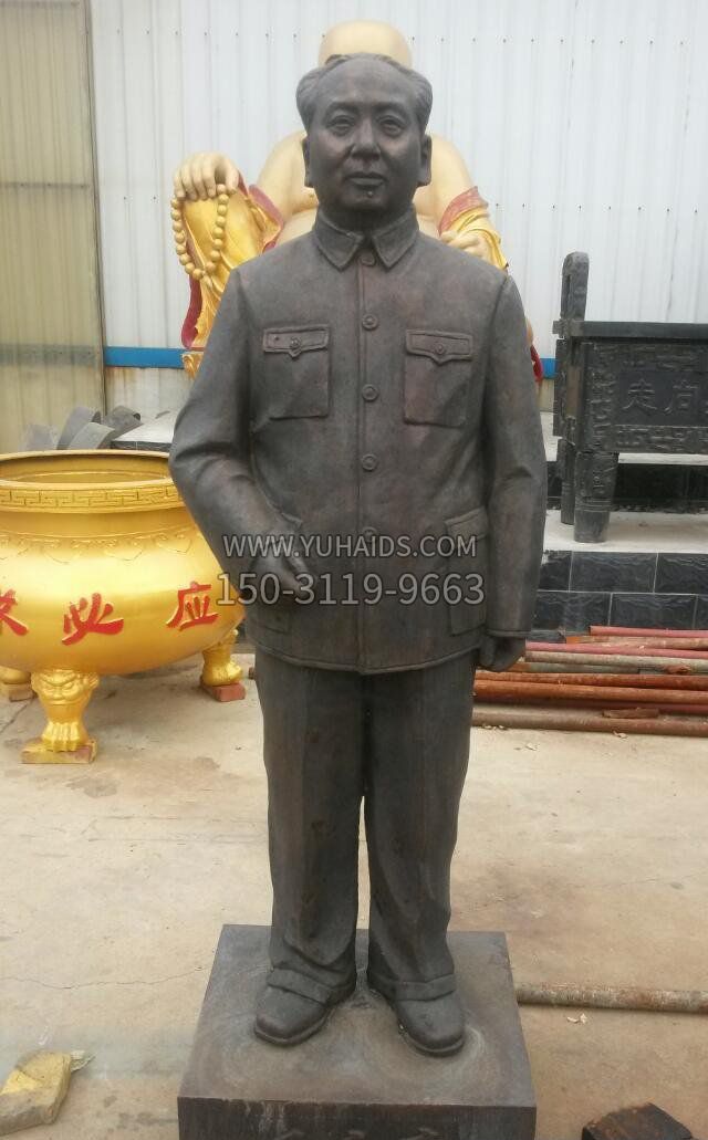 校园毛主席伟人铜雕雕塑