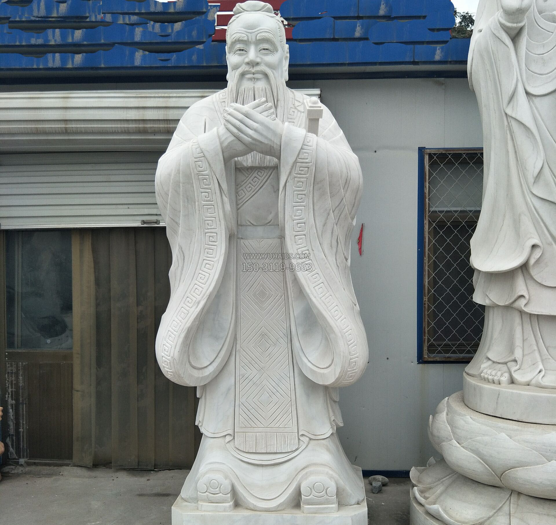 学校礼仪孔子石雕雕塑
