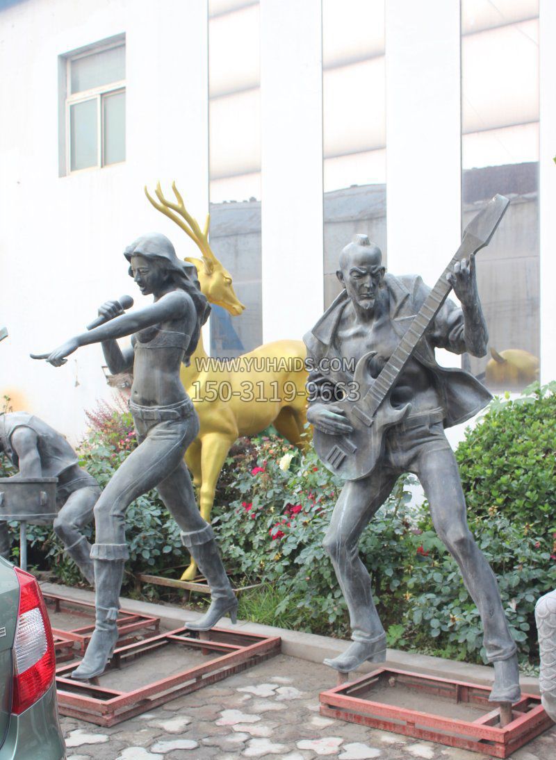 摇滚乐队公园人物铜雕雕塑