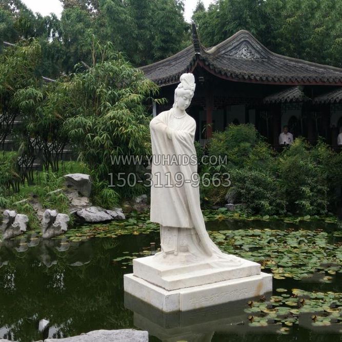 杨贵妃杨玉环石雕像-景区园林古代美女雕塑
