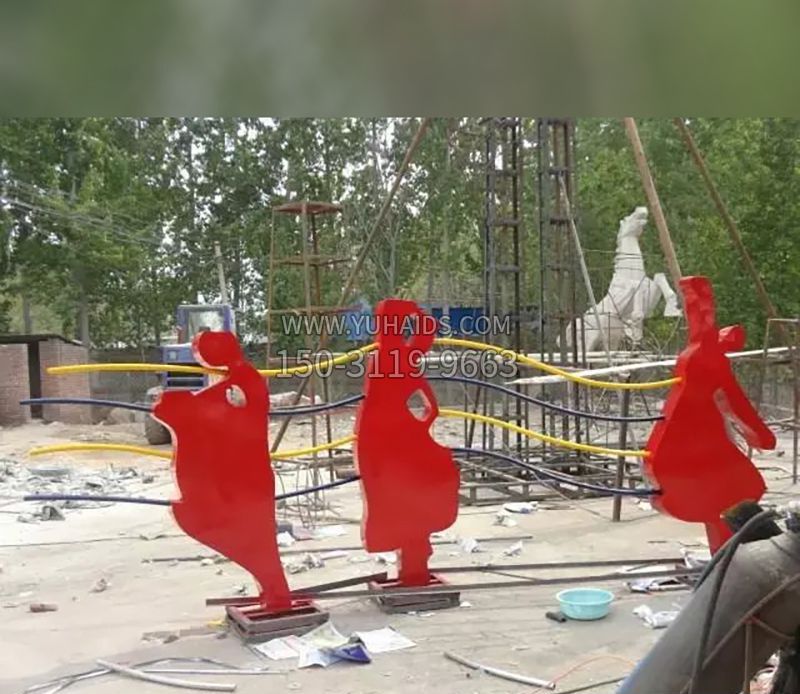 音符剪纸雕塑不锈钢