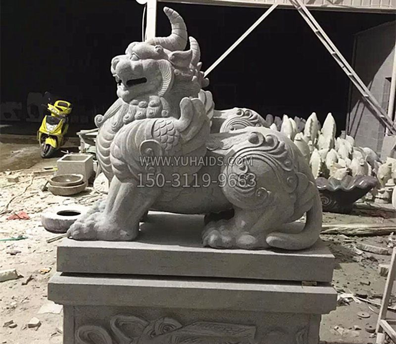 獬豸法院门口石雕雕塑