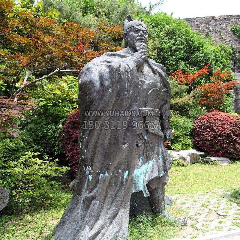 园林历史人物明太祖朱元璋雕塑