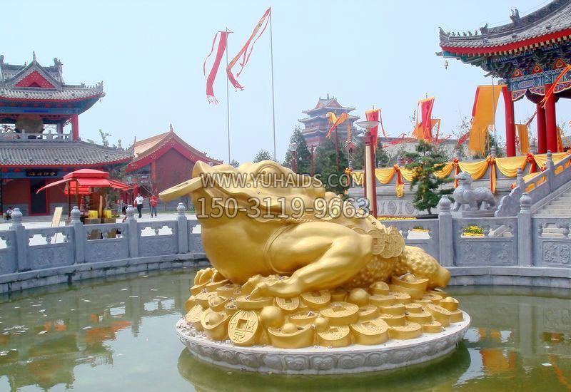 招财进宝金蟾铜雕雕塑