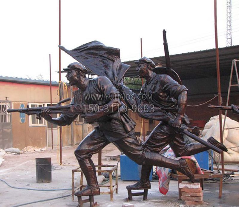 战士人物铜雕雕塑