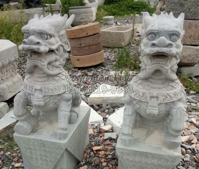 园林景观仿古麒麟石雕雕塑