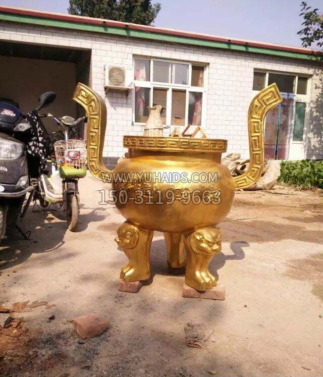 招财进宝香炉寺庙铜雕雕塑