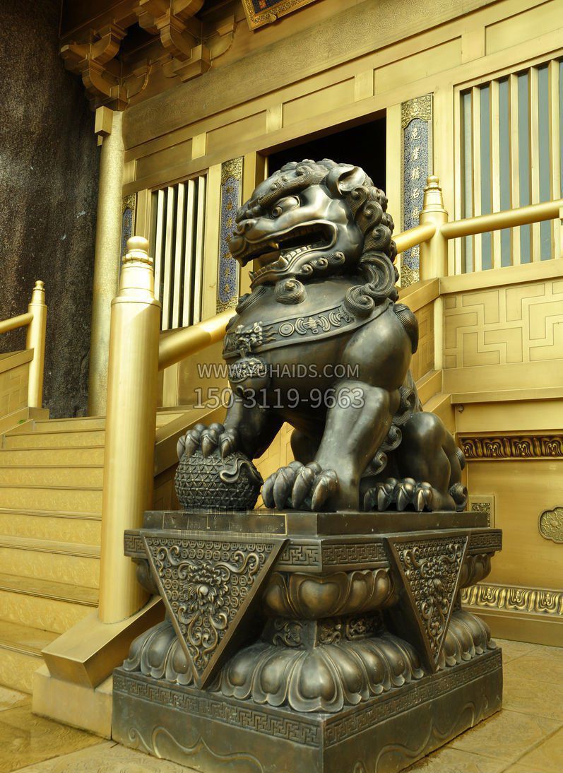 铸铜狮子北京狮铜雕雕塑