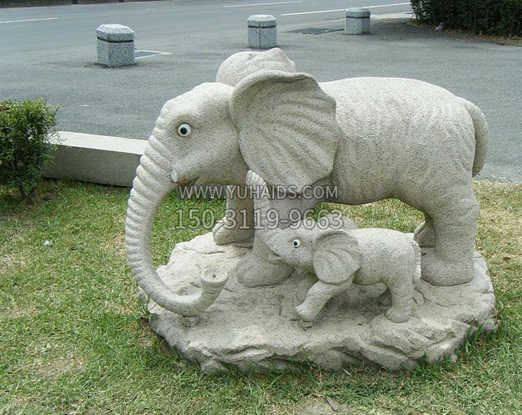 镇宅石雕大象雕塑