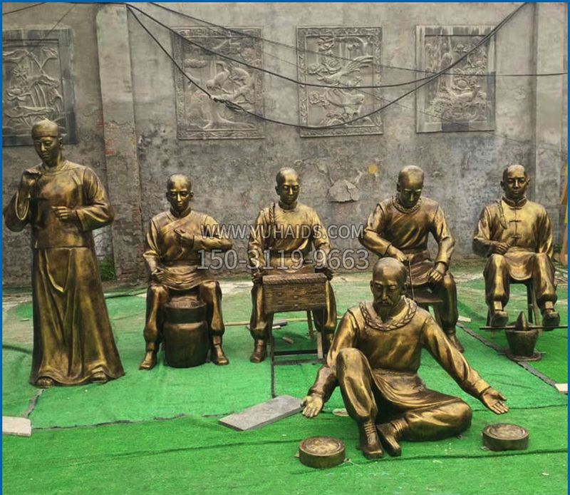 中医药人物铜雕雕塑