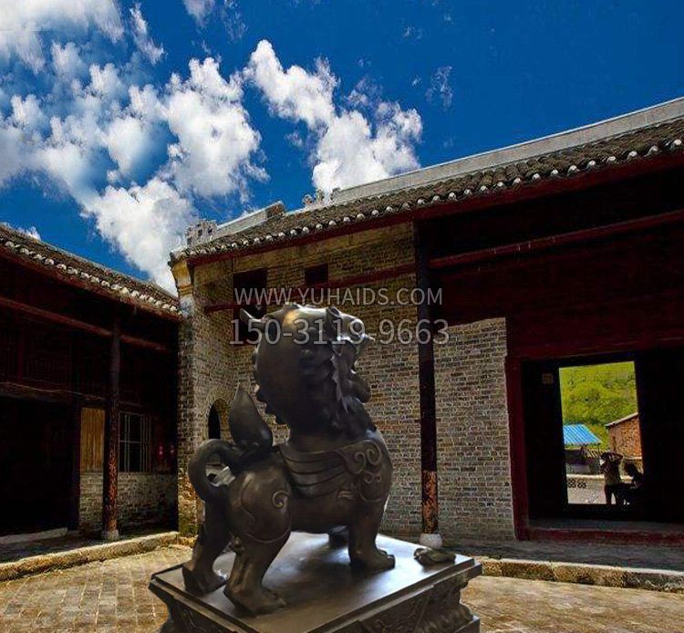 铸铜北京狮子庭院招财动物铜雕雕塑