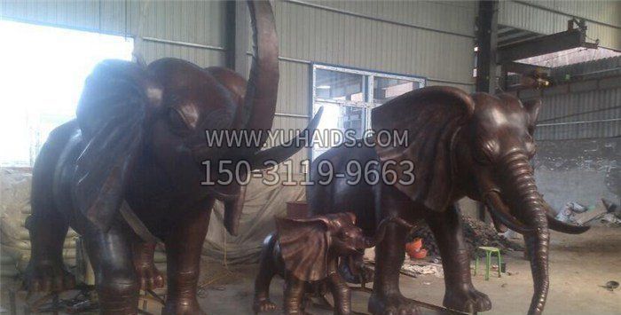 铸铜大象公园动物铜雕雕塑