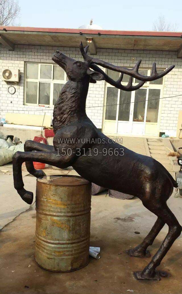 铸铜羚羊公园动物铜雕雕塑